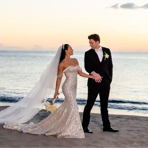 Sparkle Wedding Dress - Berta Inspired  - Abella